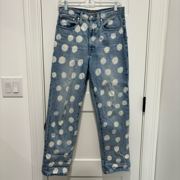 J.Crew x Point Sur Boyfriend Bleach Dot Jeans - Picture 2 of 5